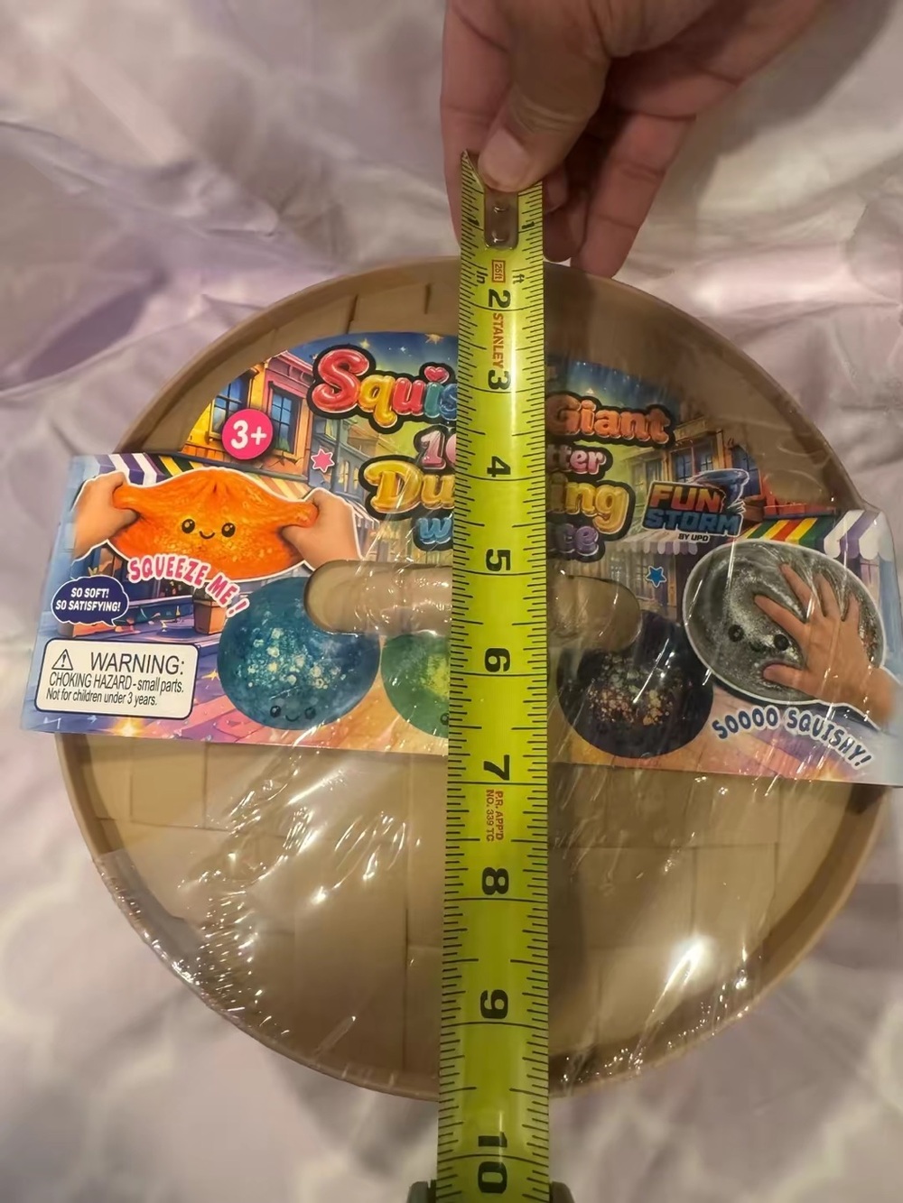 Storm Metallic Gold Giant Squeezy Dough Toy